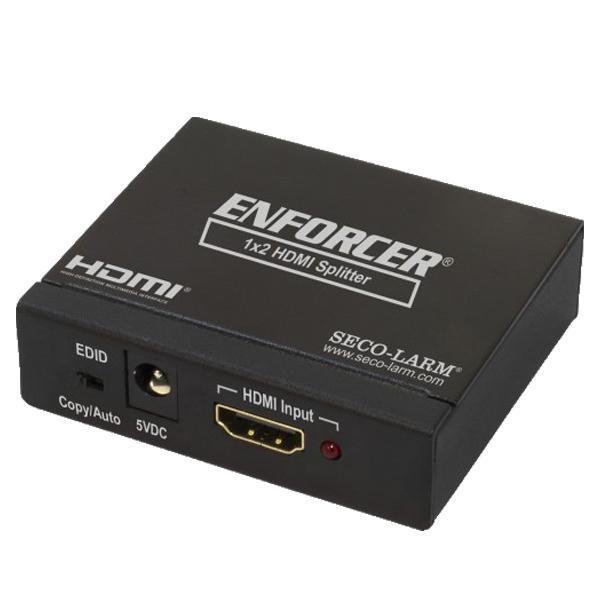Seco-Larm HDMI Splitter. Transmit a single HDMI source to up to two different high-definition TVs o SLM-MVD-AH12-01Q